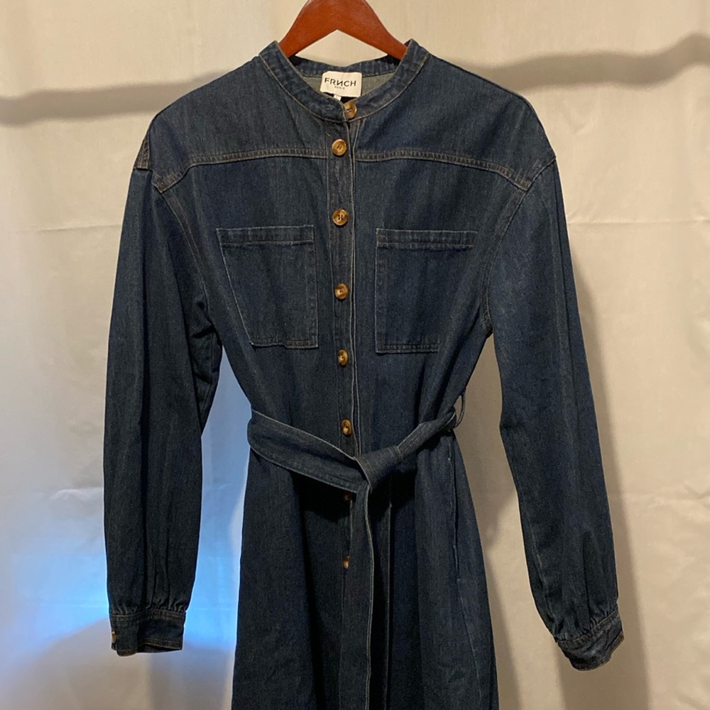 FRNCH Paris Denim Dress Size L